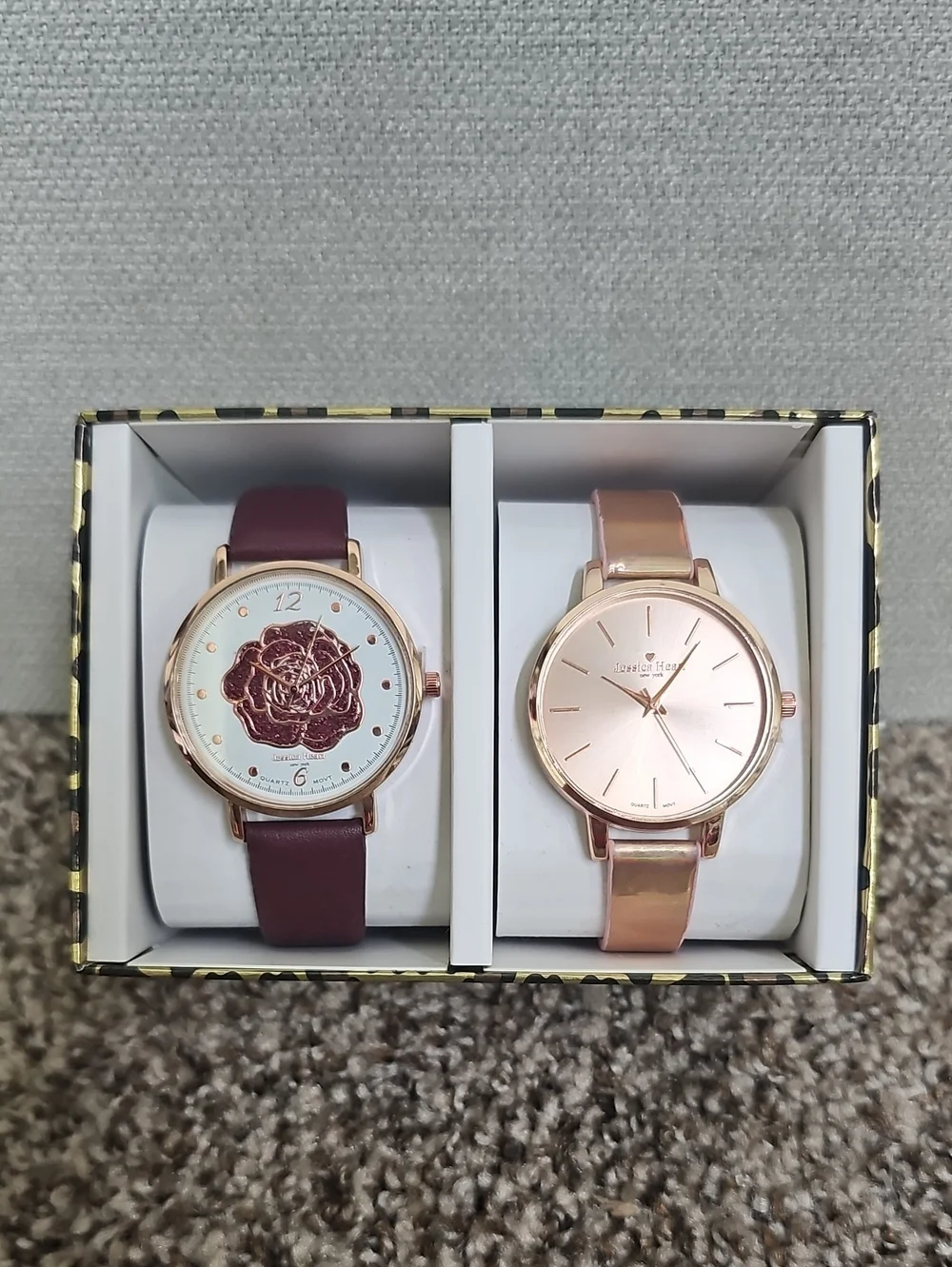 JESSICA HEART FLEUR WOMENS WATCH SET BFPM-07-118